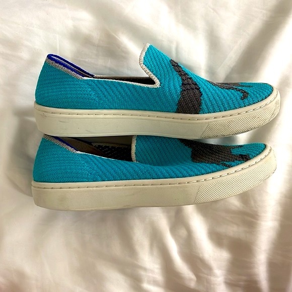 Rothy's Kids Slip-On Sneaker Elephant Bathtime Limited Edition Unisex Kids Sz 13 - Picture 5 of 5